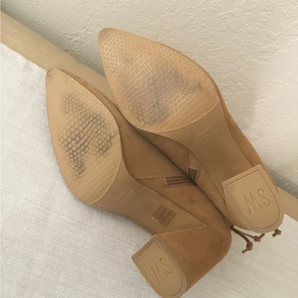 Stuart Weitzman Suede Ankle "Grandiose" Boots Size 40.5 - Picture 9 of 11